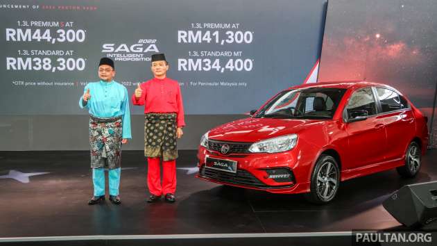 Proton Saga MC2 2022 dilancarkan – empat varian, ESC turut diberikan untuk Standard AT; dari RM34k