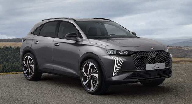DS7 SUV facelifted, drops the Crossback name – new E-Tense 4×4 360 twin-motor PHEV range-topper, 5.6s
