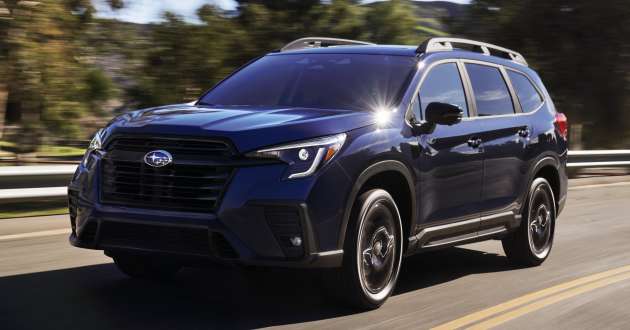 2023 Subaru Ascent facelift – updated infotainment; EyeSight ADAS adds Automatic Emergency Steering