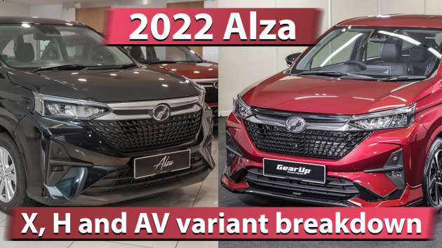 2022 Perodua Alza X, H and AV variant breakdown – a video guide on which of the MPV’s 3 grades to buy