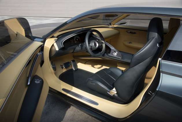 Genesis X Speedium Coupe concept interior revealed – curved OLED display, leather from used car seats!