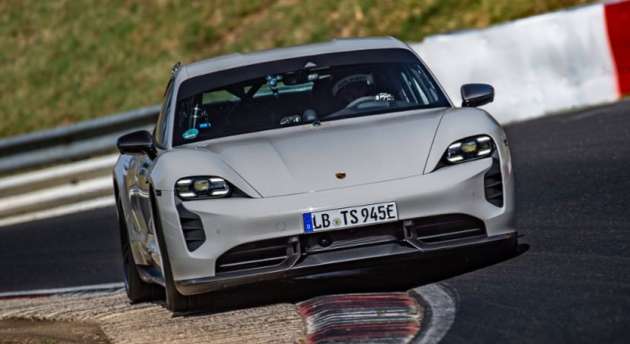 Porsche Taycan Turbo S sets new Nurburgring lap record for EVs – 7:33.35; beats Tesla Model S Plaid
