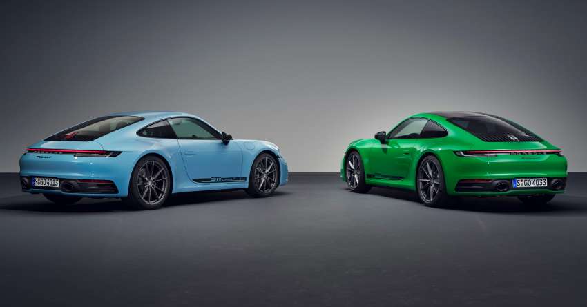 992 Porsche 911 Carrera T debuts – 35 kg lighter than base Carrera; 385 PS; 7-speed manual or 8-speed PDK 1531474