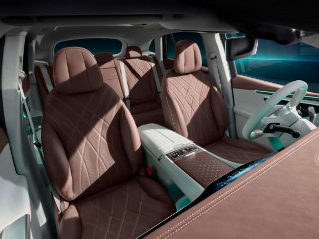 2023 Mercedes-Benz EQE SUV – 90.6 kWh battery; RWD or AWD; up to 408 PS, 858 Nm, 590 km EV range