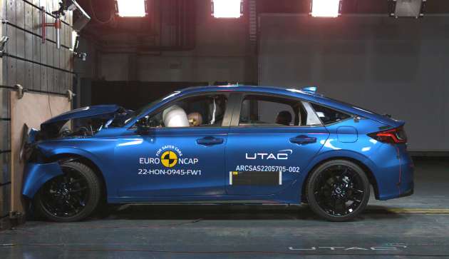 2022 Honda Civic gets five-star Euro NCAP safety rating with 11 airbags, including front centre bag
