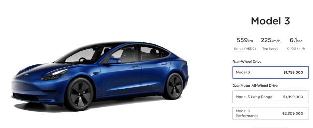 Tesla officially enters Thailand – Model 3 and Y from RM220k; supercharger network from Feb 2023