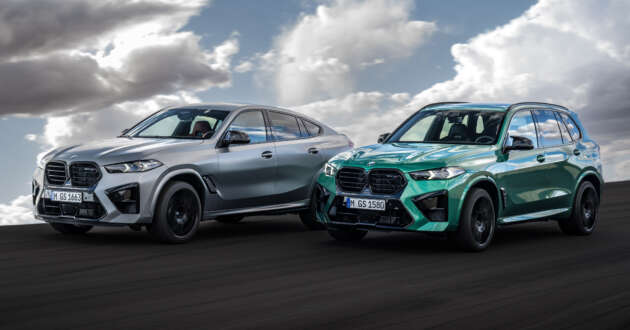 2023 BMW X5 and X6 M Competition facelifts – 4.4L V8 gains 48-volt mild hybrid tech; more aggressive styling