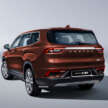 2023 Proton X90 – first official pics of the 6/7-seater SUV; 190 PS mild hybrid; 4 variants; previews in April
