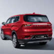 2023 Proton X90 – first official pics of the 6/7-seater SUV; 190 PS mild hybrid; 4 variants; previews in April