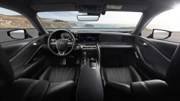 2024 Lexus LC swaps out touchpad for touchscreen – equipment, chassis updates; Ultimate Edition added