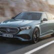 2024 Mercedes-Benz E-Class W214 – mild-hybrids, PHEVs up to 115 km EV range; MBUX Superscreen