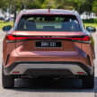2023 Lexus RX 350 Luxury in Malaysia – 2.4T AWD with 279 PS and 430 Nm; AEB, ACC; priced from RM469k