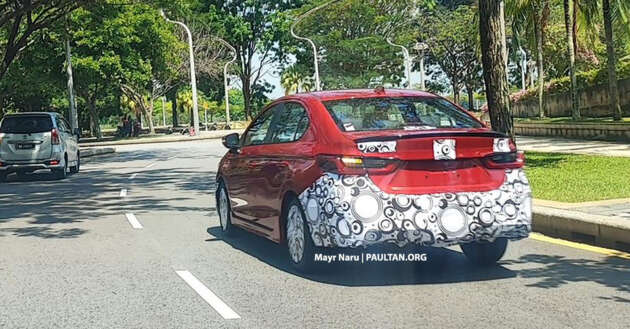 2023 Honda City facelift spied on test in Malaysia
