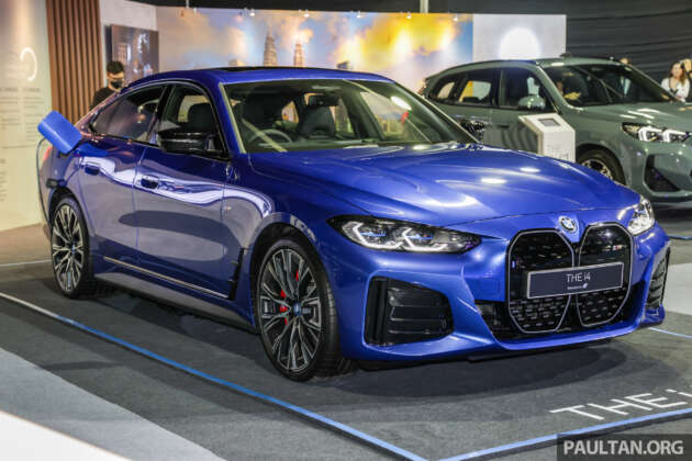 BMW i4 M50 EV 2023 tampil di M’sia — elektrik penuh, 544 PS/795 Nm, jarak 510 km, harga dari RM430k