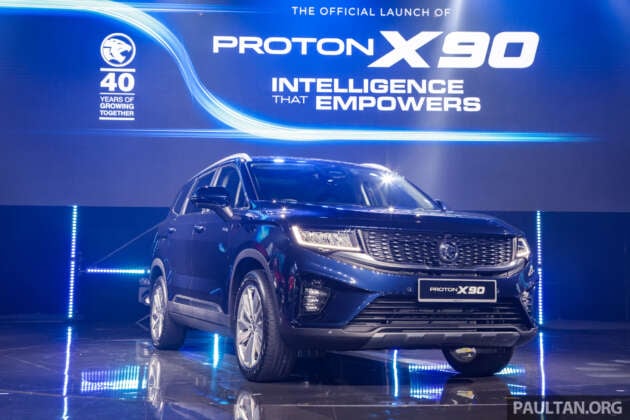 Proton X90 SUV launched, priced from RM123,800 to RM152,800 – 6 or 7 seats, 1.5L TGDi 48V mild-hybrid