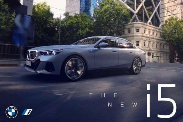2024 BMW i5 – EV version of next-generation G60 5 Series shows design cues in leak before May 24 debut