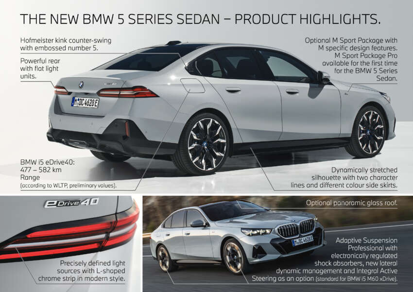 BMW i5 and 2024 BMW 5 Series G60 – M60 xDrive with up to 601 hp; AirConsole brings in-car gaming 1617882