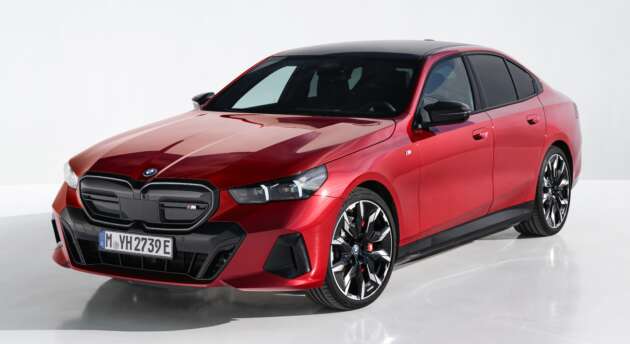 BMW i5 G60E – specs listed on Malaysian website; eDrive40, M60 xDrive; up to 601 PS, 582 km EV range