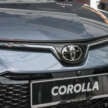 2023 Toyota Corolla updated in Malaysia – new 12.3-inch instrument display, USB-C, wheels; from RM140k