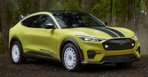 Ford Mustang Mach-E Rally – 480 hp/884 Nm EV AWD crossover with rally-inspired styling and equipment