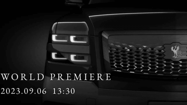 Toyota Century SUV’s face teased before Sept 6 debut