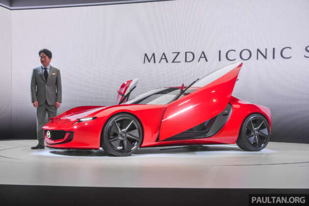 Mazda Iconic SP concept debuts with 370 PS two-rotor rotary EV system – previews a successor to the RX-7?