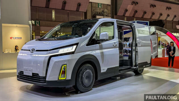 Toyota Global Hiace BEV Concept on display – fully electric van for cargo, tourist-carrying, ambulance duty