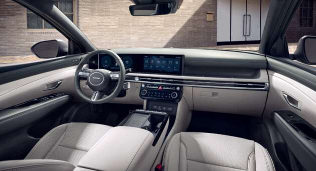 2024 Hyundai Tucson facelift – fewer but bigger hidden LED DRLs, new Ioniq EV-style cockpit with gear stalk