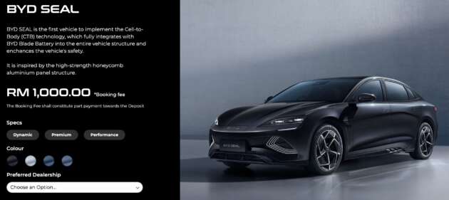 BYD Seal EV launching in Malaysia Feb 23 – 3 variants