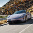 2025 Porsche Taycan facelift – range now up to 678 km, 320 kW DC fast charging, up to 952 PS on Turbo S