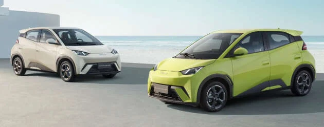 BYD Dolphin Mini – renamed Seagull for international markets; up to 380 km EV range, fr RM105k in Uruguay