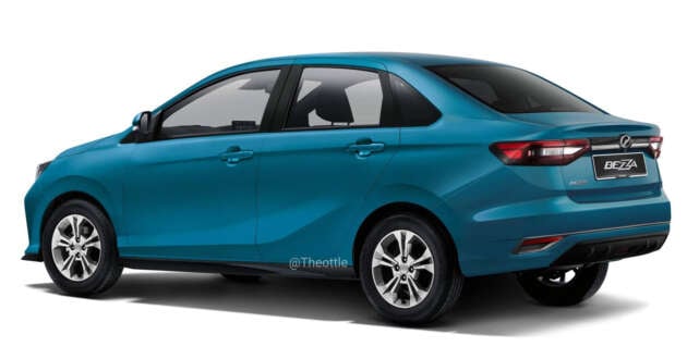 New Perodua Bezza rendered again – Proton S70 rear