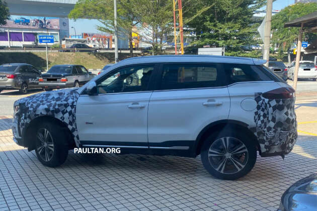 SPYSHOT: Proton X70 facelift 2024 – dapat set rim baru tapi masih guna rekaan papan pemuka lama
