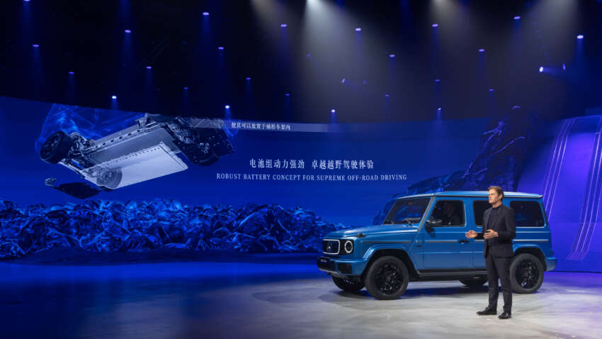 Mercedes-Benz G580 debuts – first-ever electric G-Class; tank turn, quad-motor, 587 PS, 473 km EV range 1758374