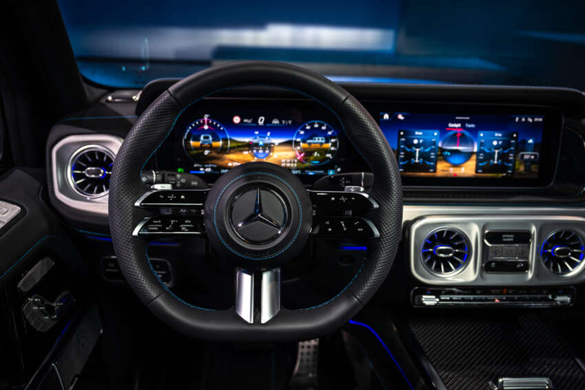 Mercedes-Benz G580 debuts – first-ever electric G-Class; tank turn, quad-motor, 587 PS, 473 km EV range 1754649
