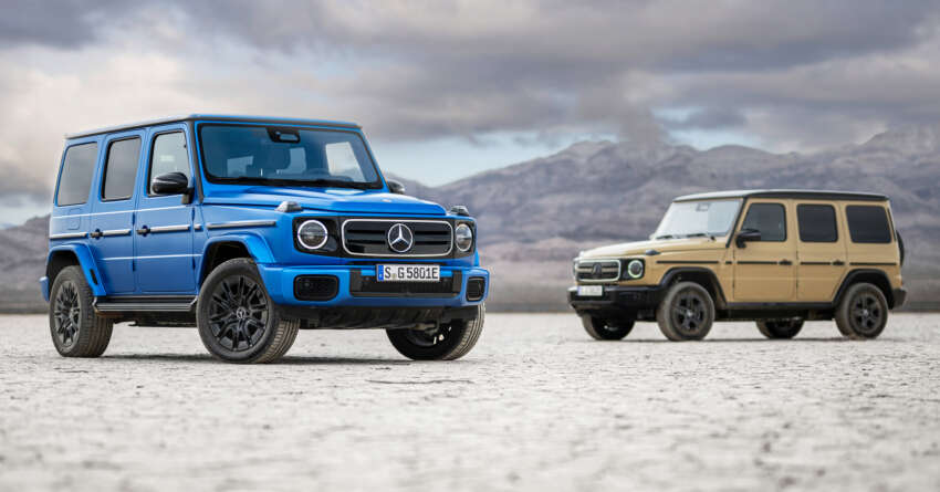 Mercedes-Benz G580 debuts – first-ever electric G-Class; tank turn, quad-motor, 587 PS, 473 km EV range 1754579