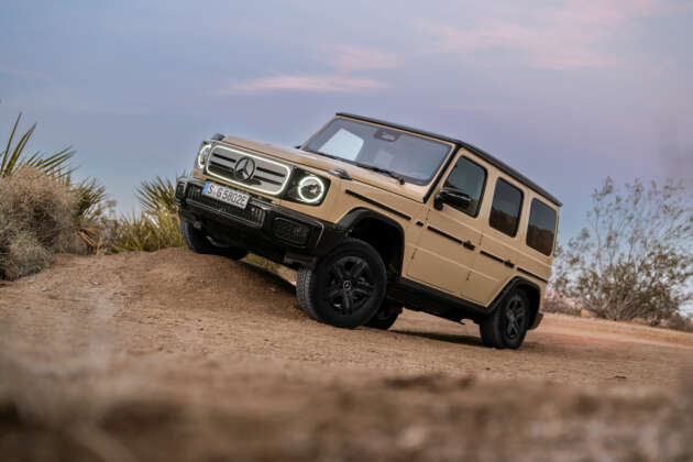 Mercedes-Benz G580 debuts – first-ever electric G-Class; tank turn, quad-motor, 587 PS, 473 km EV range