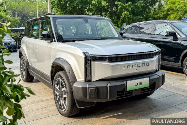 Jaecoo J6 EV – rebranded iCar 03 with 501 km range, solar panels, ADAS tech by DJI, 150 km/h top speed