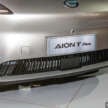GAC Aion Y Plus EV in Malaysia –  204 PS/225 Nm five-seat MPV, 63.2 kWh, 430 km range WLTP; from RM120k