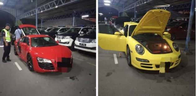 JPJ Sabah sita Porsche 911, Nissan Silvia S15, Audi R8 dalam Ops Khas Kenderaan Mewah Jenis Sport