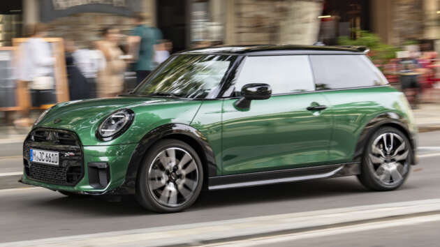 2024 MINI Cooper S showcased in JCW Trim, previews full-fat petrol-powered F66 John Cooper Works model