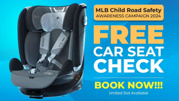 MIROS Car Seat Check event at My Lovely Baby Puchong; July 13, 10am to 3pm, entry free of charge