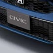 2024 Honda Civic facelift for Japan – hatchback only; new RS variant with six-speed manual, 1.5T added