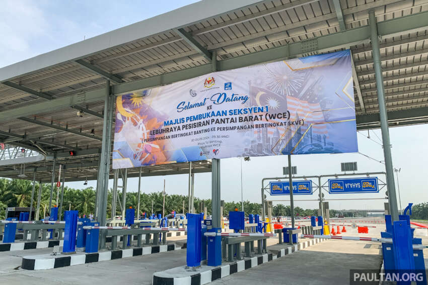 West Coast Expressway (WCE) Section 1 Banting to SKVE launched, opens tonight – toll free till Sept 29 1811438