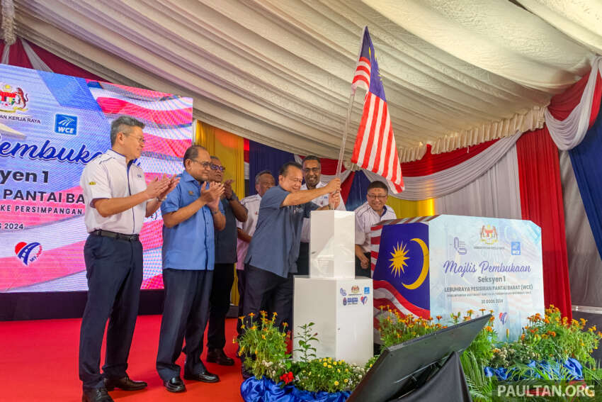West Coast Expressway (WCE) Section 1 Banting to SKVE launched, opens tonight – toll free till Sept 29 1811441