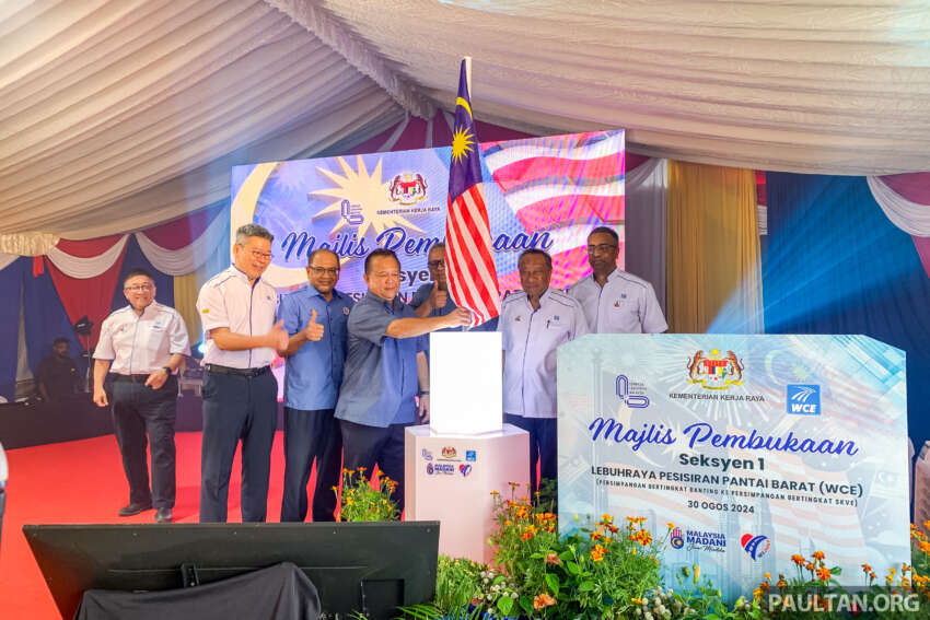 West Coast Expressway (WCE) Section 1 Banting to SKVE launched, opens tonight – toll free till Sept 29 1811443