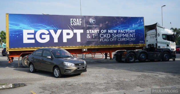 Proton Saga CKD production to start in Egypt in Dec – assembly by ESAF; first 120 CKD packs shipped out