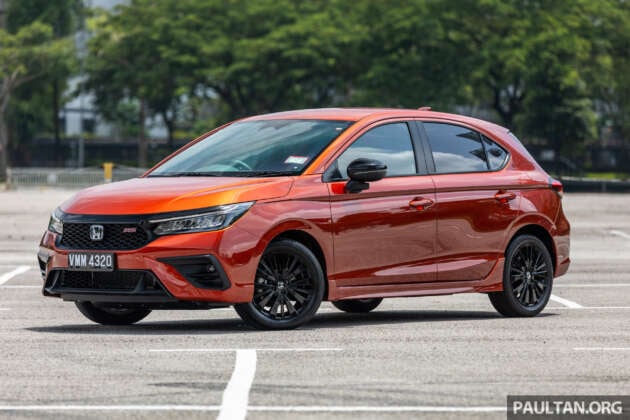 GALERI: Honda City Hatchback facelift 2024 dalam warna Phoenix Orange Pearl, tanpa tambahan kos