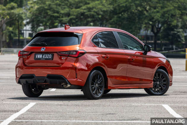 GALERI: Honda City Hatchback facelift 2024 dalam warna Phoenix Orange Pearl, tanpa tambahan kos