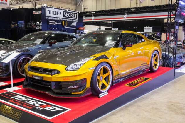 Dua Nissan GT-R R35 dari Top Secret, sebuah dari HKS sah akan dipamer di Tokyo Auto Salon KL 2024